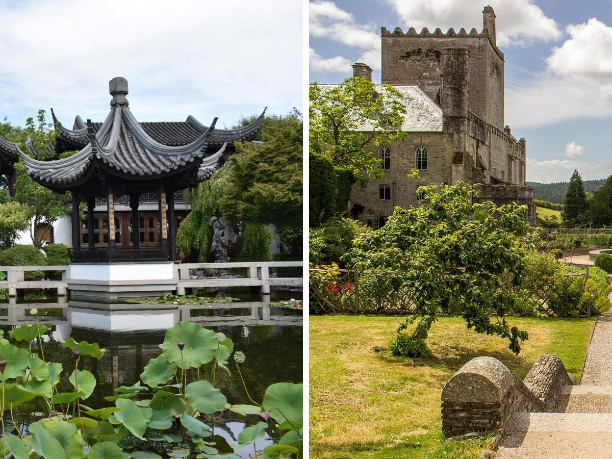 Jiangnan scholar’s garden and 18th-century English landscape park — side-by-side comparison.