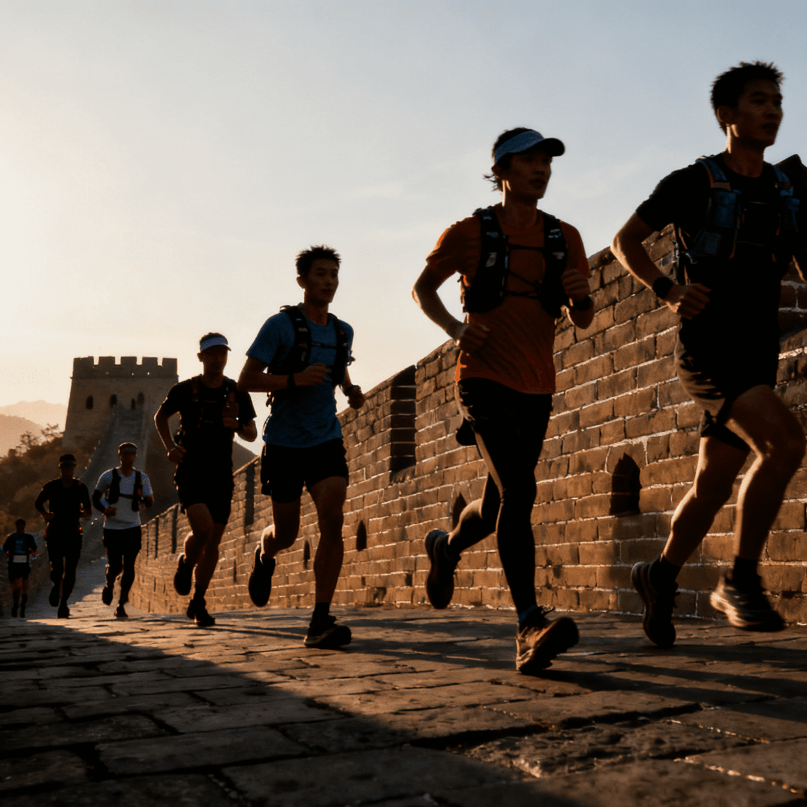 Modern activities at the Great Wall including marathon and night tours