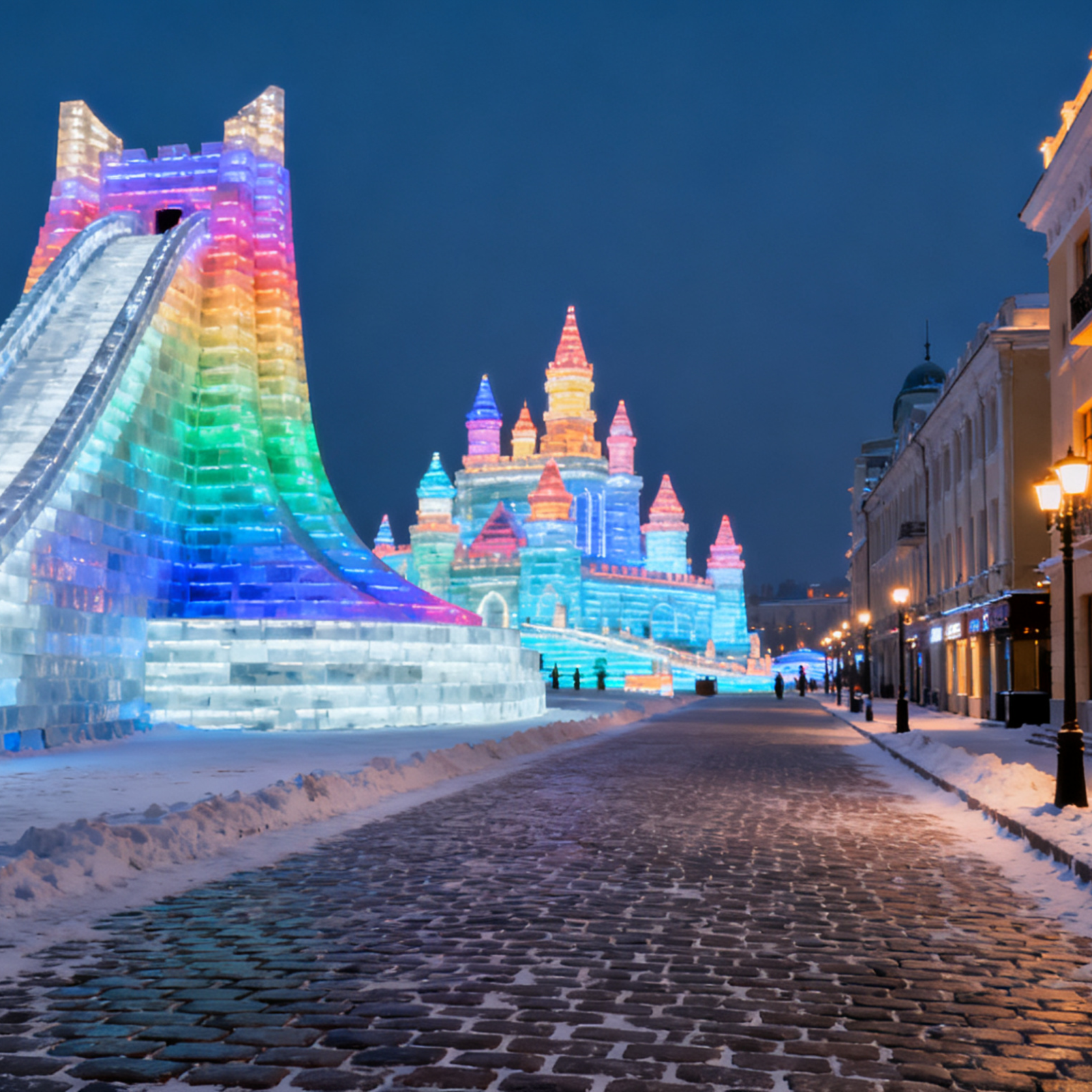 Harbin Ice Festival Panorama