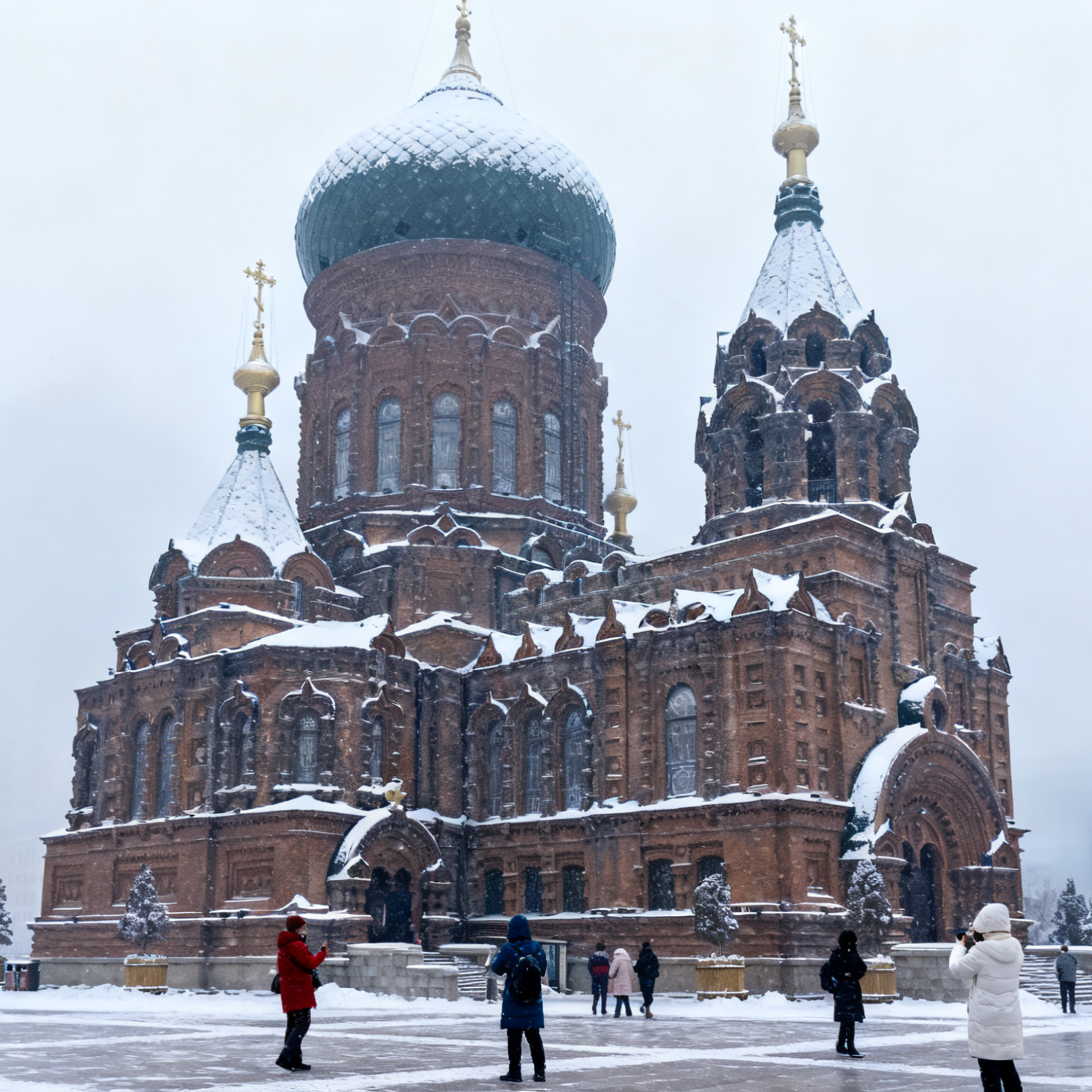 St. Sophia Cathedral in Snow