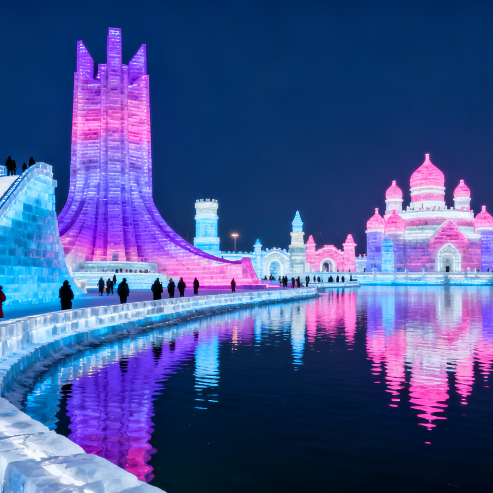 Harbin Ice and Snow World Night View