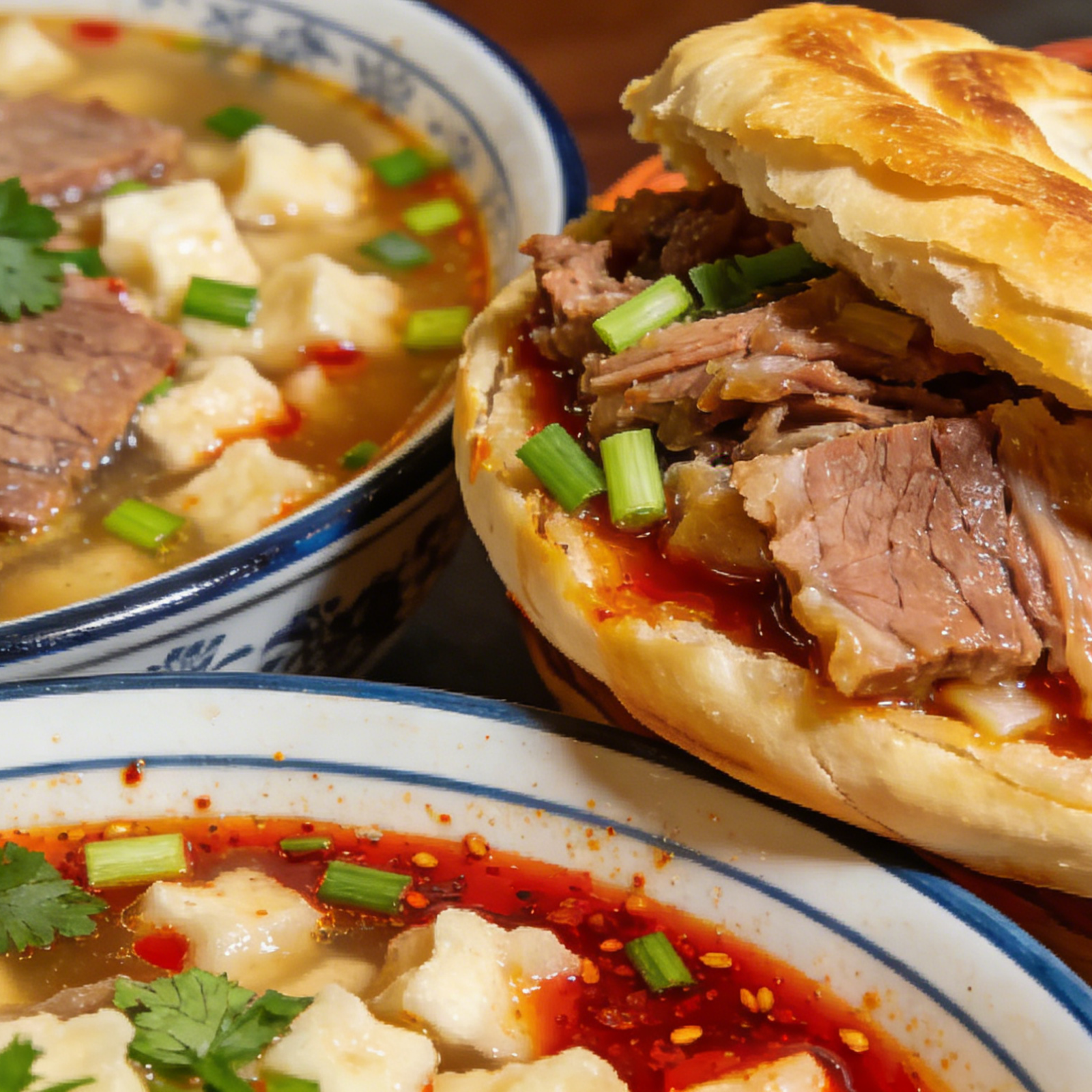 Xi'an local food in Da Pi Yuan