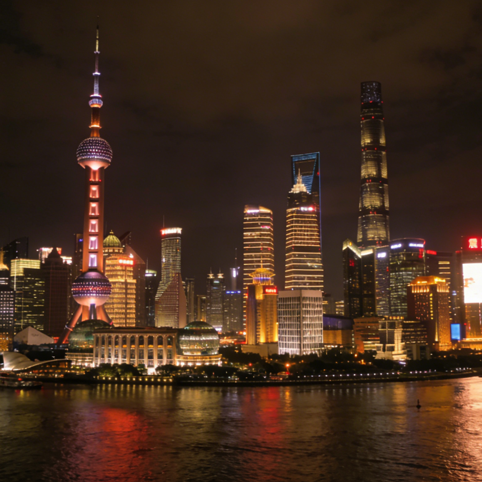 Shanghai Oriental Pearl Tower Skyline
