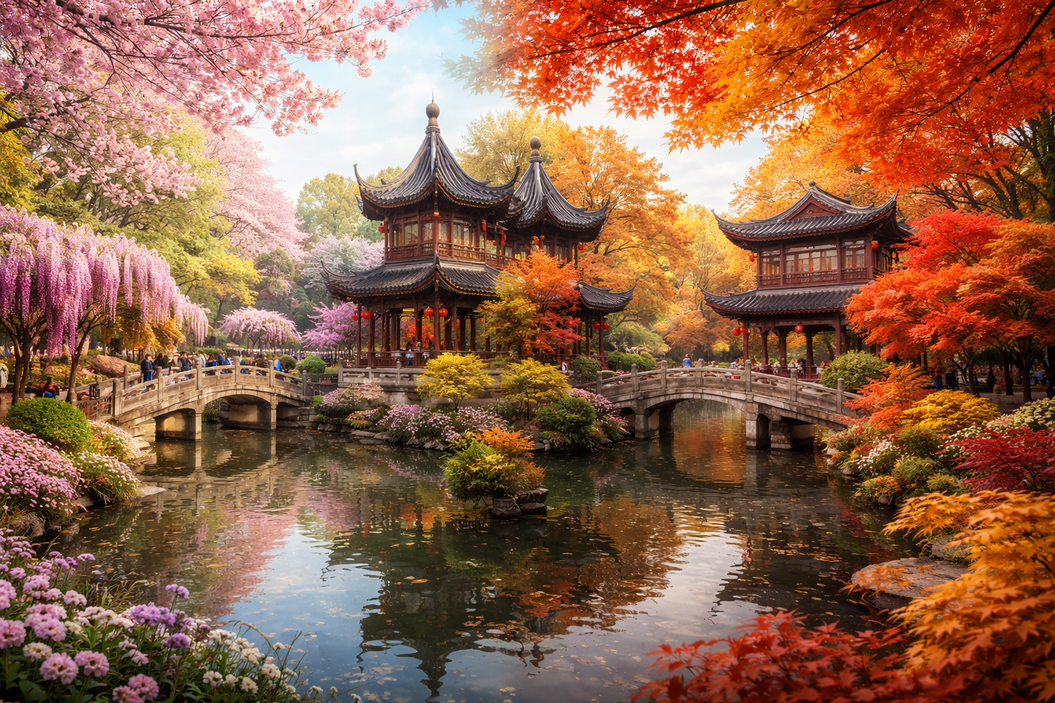 Yu Garden in Spring & Autumn